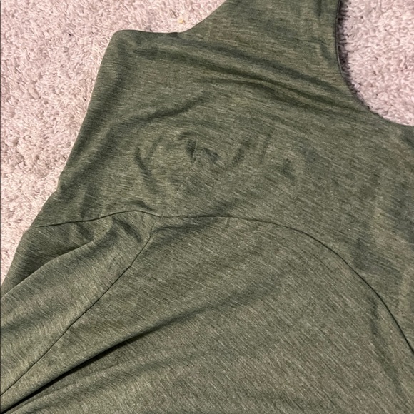 NWT HALARA Green Pull On Flowy Sleeveless Scoop Neck Maxi Tank Dress Size 1X - Picture 13 of 14